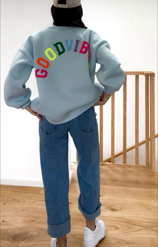 Sweater „Good Vibes“ - Feinraummode