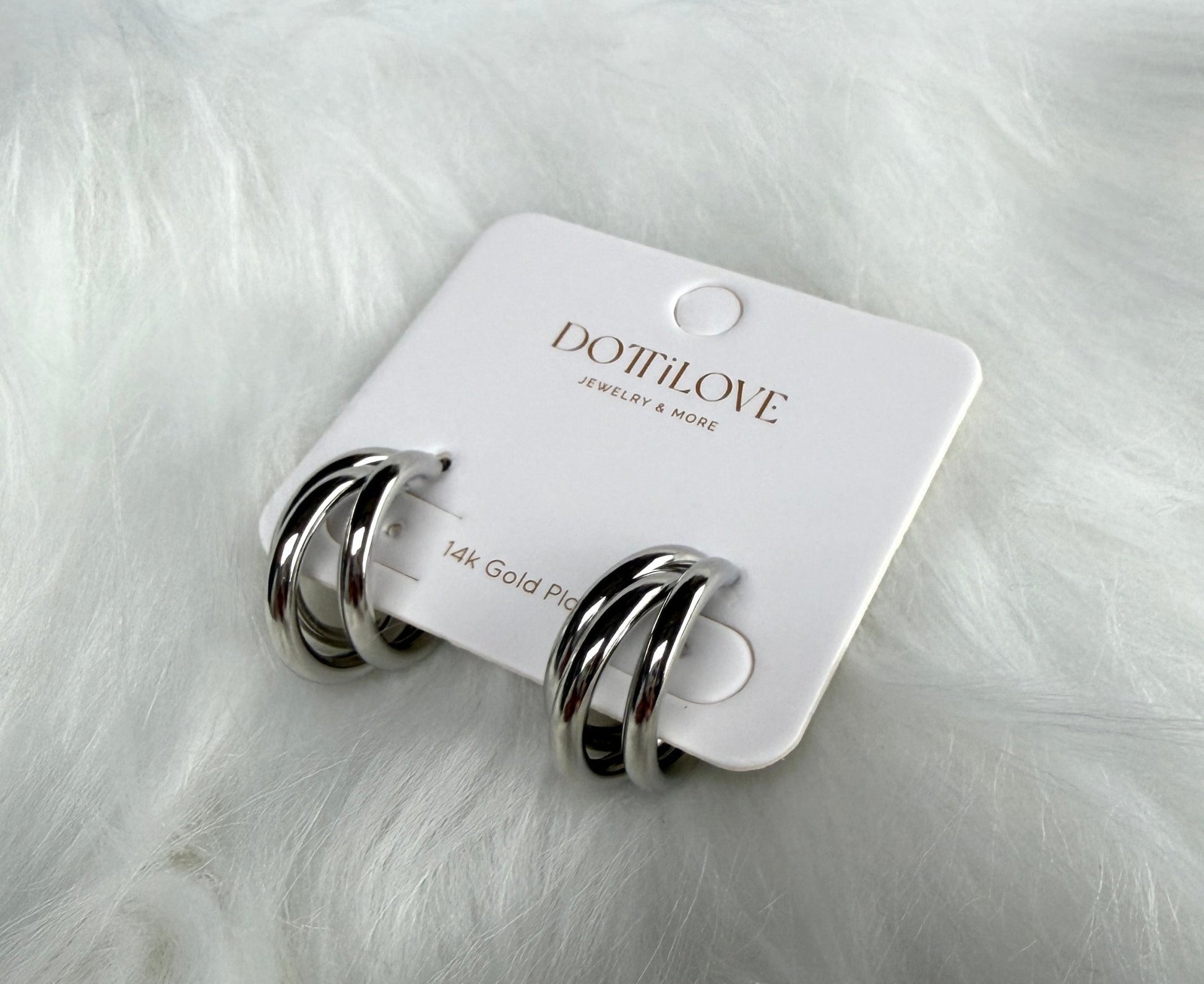 22mm Hoop Edelstahl Ohrringe Silber - Feinraummode