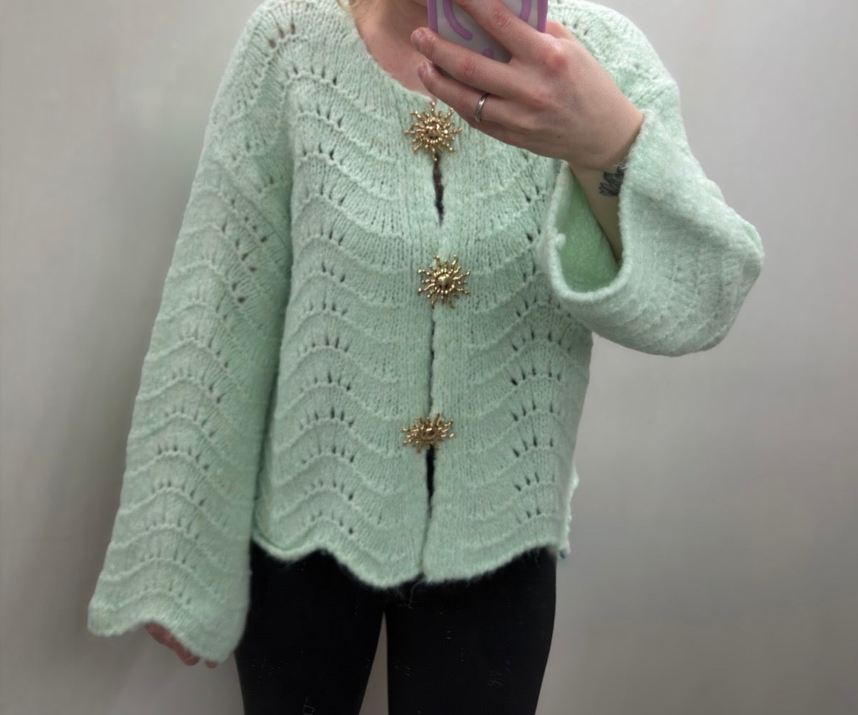 Cardigan mit Sonnen ￼